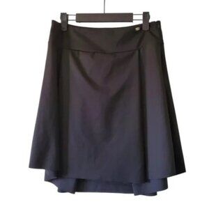 Gluen black asymmetrical A-line mini skirt size L